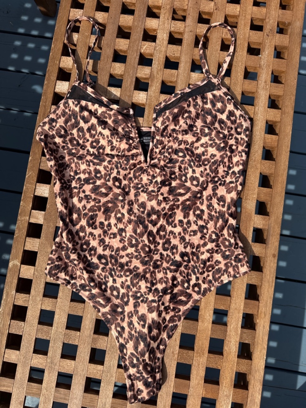 Aerie Cheetah‑Print One‑Piece Swimsuit – Size XL